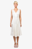 The Kooples White Polkadot Sleeveless Wrap Dress Size 2