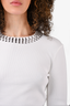 The Kooples White Studded Sweater Size 2
