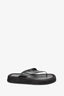 The Row Black Suede/Leather Platform Sandals Size 38