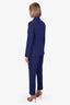The Row Blue Two Piece Suit Set Size 4