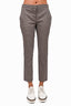 The Row Brown Plaid Tapered Trousers Size 2