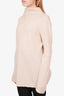 The Row Cream Ribbed Cashmere Sweater