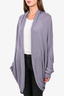 The Row Light Purple Cashmere Draped Cardigan Size M/L