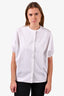 The Row White Button-Up Blouse Size M