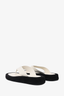 The Row White Platform 'Ginza' Sandals Size 40