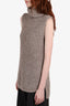 Theory Beige Mohair/Wool Sweater Sleeveless Size Petite