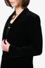 Theory Black Velvet 'Berdyne' Blazer Size 12