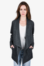 Theory Grey Collar Detail Jacket Size S