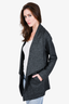 Theory Grey Collar Detail Jacket Size S
