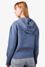 Thom Browne Blue Wool/Cashmere Knit Hoodie Size 42