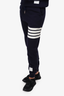 Thom Browne Navy Cotton Striped Sweatpants Size 1