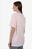 Thom Browne Pink Cotton Scoop Neck T-Shirt Size 4