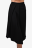 Tibi Black Midi Front Pleat Skirt Size 0
