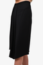 Tibi Black Midi Front Pleat Skirt Size 0
