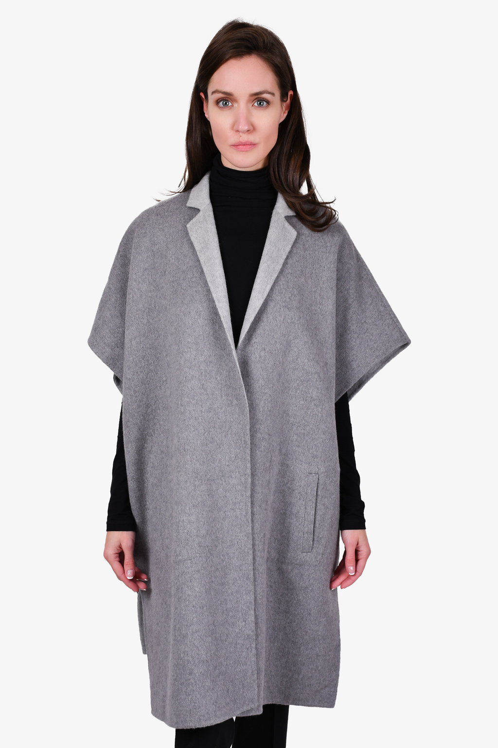 Tibi Grey Wool Cape Size S – Mine & Yours
