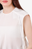Tibi White Pleated Top Size 0