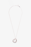 Tiffany Sterling Silver Open Heart Pendant Necklace 16cm