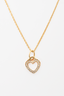 Tiffany & Co. 18K Gold Mini Pave Diamonds Heart Necklace