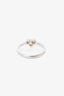 Tiffany & Co. 18K Platinum Gold Three Diamond Hearts Ring Size 4.5