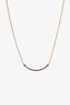 Tiffany & Co. 18K Rose Gold Smile Pendant Necklace