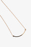 Tiffany & Co. 18K Rose Gold Smile Pendant Necklace