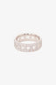 Tiffany & Co. 18K White Gold T True Wide Band Ring With Diamond