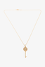 Tiffany & Co. 18K Yellow Gold Diamond Daisy Key Pendant Necklace