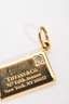 Tiffany & Co. 18K Yellow Gold Diamond 'Fifth Avenue' Envelope Pendant