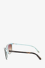 Tiffany & Co. Brown Tortoiseshell Sunglasses w/ Crystal Sides