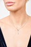 Tiffany & Co. Platinum Diamond Key Pendent Necklace