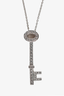 Tiffany & Co. Platinum Diamond Key Pendent Necklace