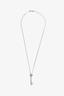 Tiffany & Co. Platinum Diamond Key Pendent Necklace