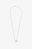 Tiffany & Co. Sterling Silver Heart Lock + Key Pendant Beaded Necklace