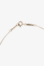 Tiffany & Co. Sterling Silver Open Heart Pendant Necklace with Diamond