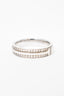 Tiffany & Co 18ct White Gold Tiffany T Narrow Pave Diamond Ring sz 7