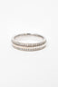 Tiffany & Co 18ct White Gold Tiffany T Narrow Pave Diamond Ring sz 7