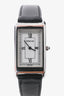 Tiffany & Co Stainless Steel Black Leather 'Portfolio' Watch