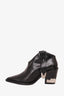 Toga Pulla Black Leather Ankle Cowboy Boot Size 36