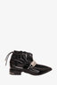 Toga Pulla Black Patent Leather Drawstring Ankle Boot Size 38