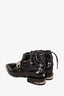 Toga Pulla Black Patent Leather Drawstring Ankle Boot Size 38