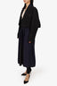 Toga Pulla Navy/Black Collared Belted Coat Size 40