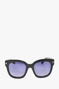 Tom Ford Black 'Beatrix' Oversized Sunglasses