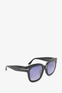 Tom Ford Black 'Beatrix' Oversized Sunglasses