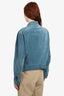 Tom Ford Blue Suede Jacket Size 52