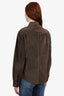 Tom Ford Brown Suede Button-up Shirt Size 50