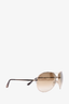 Tom Ford Gold Aviator 'Charles' Sunglasses