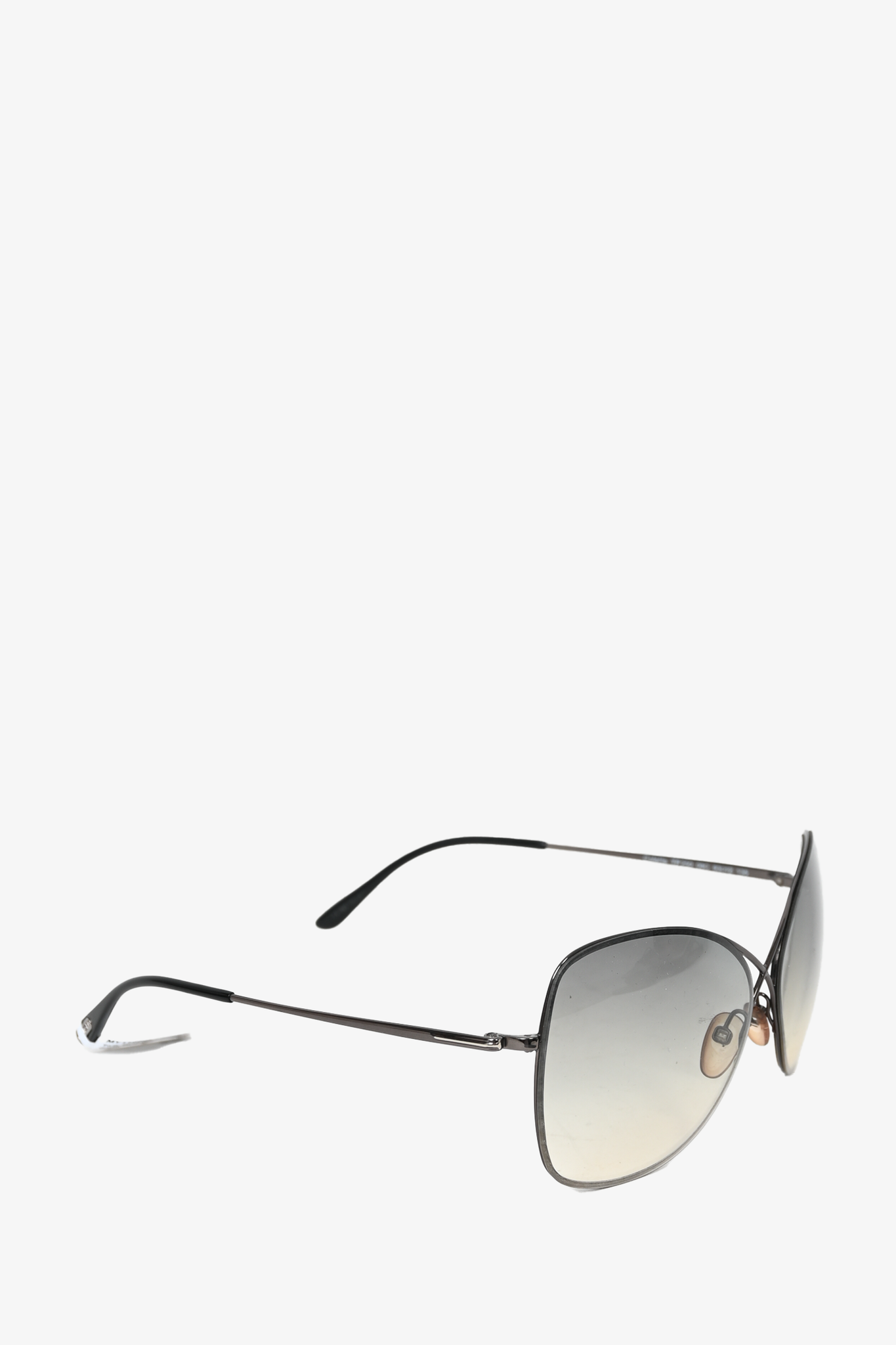 Tom Ford Grey Criss Cross Oversized Sunglasses