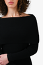 Toteme Black Knit Off-the-Shoulder Dress Size M