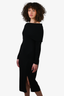 Toteme Black Knit Off-the-Shoulder Dress Size M
