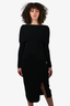 Toteme Black Knit Off-the-Shoulder Dress Size M